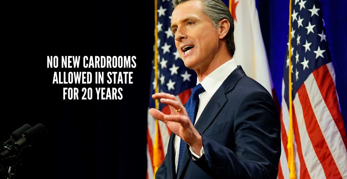 Governor Signs Bill Imposing Moratorium on California Cardrooms
